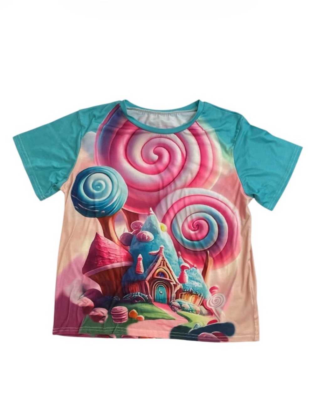 Kid’s Dreamy 3D Candy Graphic T-Shirt